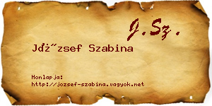 József Szabina névjegykártya