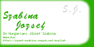 szabina jozsef business card